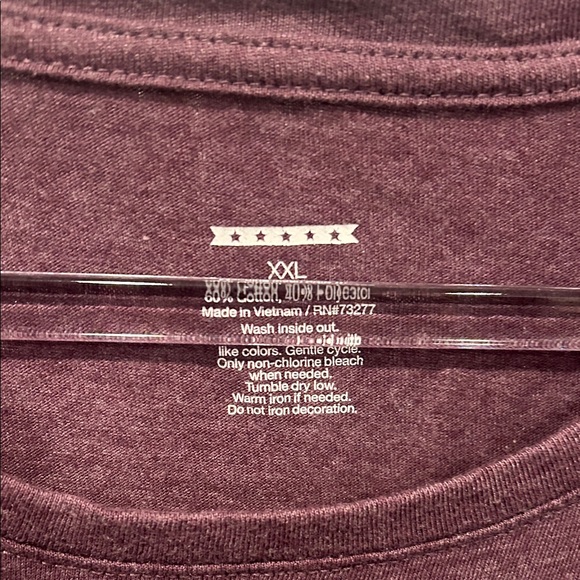 Sonoma /Khol’s Purple/brown Graphic Tee with Floral Design - Picture 3 of 5